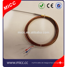 J Typ begradigen 1mm 1,5 mm Durchmesser MITC superfeines Sonden Thermoelement
